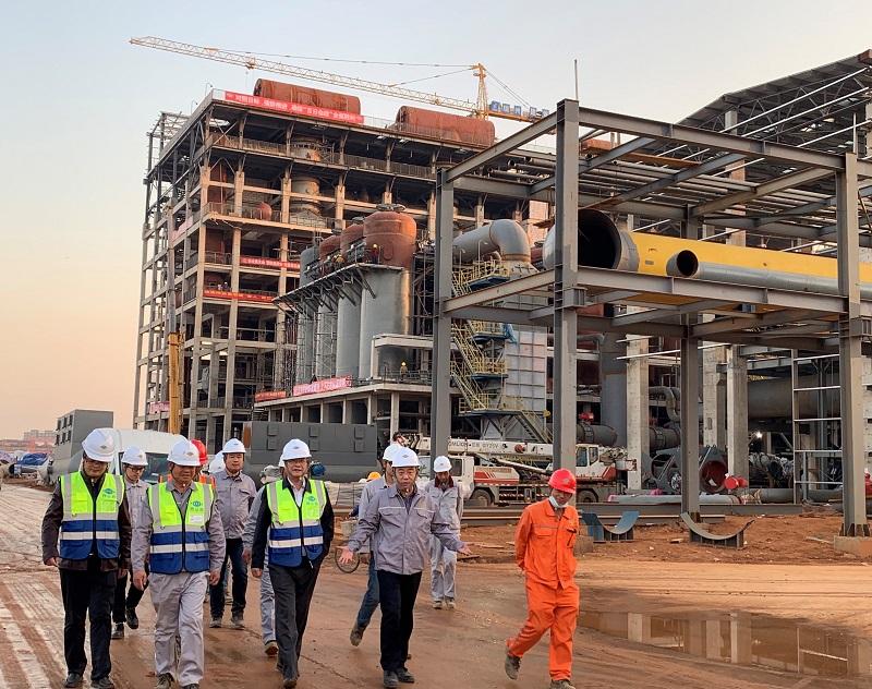 胡流芳到江西高安濟(jì)民可信工業(yè)燃?xì)忭?xiàng)目檢查指導(dǎo)工作