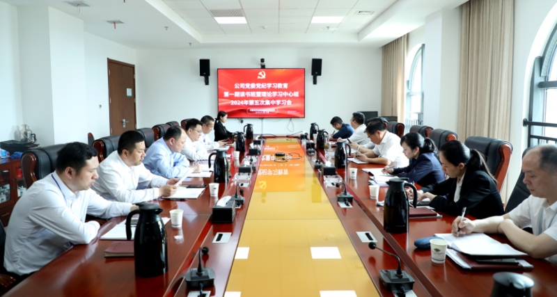公司黨委舉行黨紀學(xué)習教育第一期讀書班暨理論學(xué)習中心組2024年第五次集中學(xué)習
