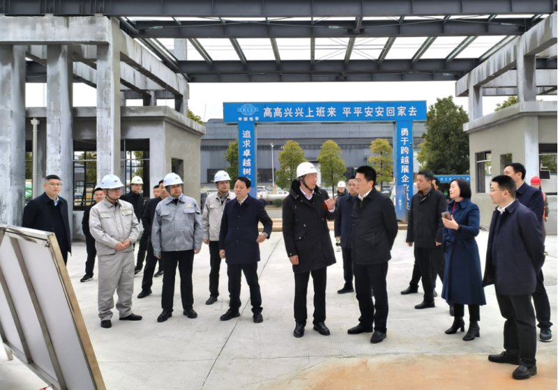 肖湘暉到建筑工程公司科倫、湘盛福諾項(xiàng)目調(diào)研